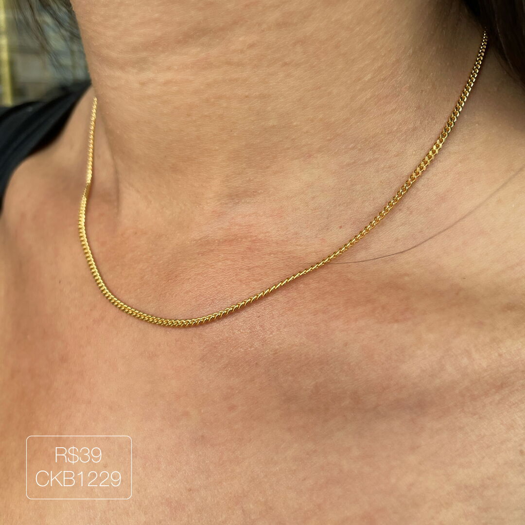 Choker Micro Grumet Lisa Dourada